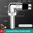 Elbow Type Washing Machine Floor Drain Joint Pipe Connector A1 - 2