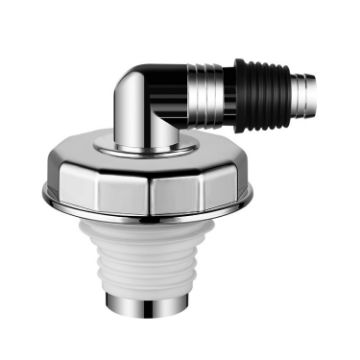 Elbow Type Washing Machine Floor Drain Joint Pipe Connector A4 - 1