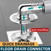 Elbow Type Washing Machine Floor Drain Joint Pipe Connector A4 - 3
