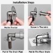Elbow Type Washing Machine Floor Drain Joint Pipe Connector A2 - 9