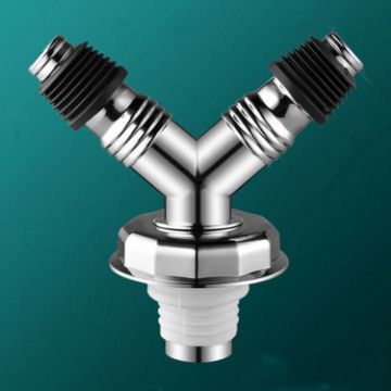 Y-shape Washing Machine Floor Drain Joint Pipe Connector C4 - 1