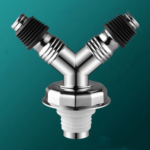 Y-shape Washing Machine Floor Drain Joint Pipe Connector C4 - 1