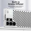 Samsung Galaxy S23 Ultra 5G R-JUST RJ58 Aromatherapy Metal Cooling Phone Case Silver - 5