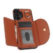 Samsung Galaxy A13 4G/5G YM007 Ring Holder Card Bag Phone Case (Brown) - 4