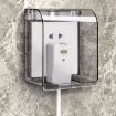 Self-adhesive Switch Socket Anti-leakage Protective Cover Waterproof Box - 5