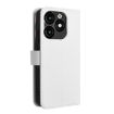White Diamond Texture Leather Phone Case for Itel A70 A665L - 3