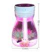 Mini USB Car Home Colorful Light Bottle Micro Landscape Humidifier Blue - 2