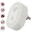 Adjustable Night Light Ultrasonic Mosquito Repeller EU Plug White - 1