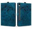 Samsung Galaxy Tab S9 FE Cartoon Sakura Cat Embossed Leather Tablet Case Blue - 2