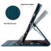 Samsung Galaxy Tab S9 FE Cartoon Sakura Cat Embossed Leather Tablet Case Blue - 5