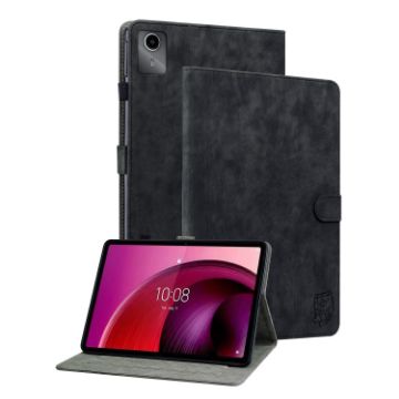 Black Tiger Pattern Flip Leather Tablet Case for Lenovo Tab M11/Xiaoxin Pad 11 - 1