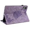 Lenovo Tab M11/Xiaoxin Pad 11 2024 Purple Butterfly Flower Leather Case - 5