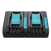 Makita DC18RC 14.4-18V Lithium Battery Dual Charger EU Plug - 1