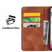 Samsung Galaxy A35 5G Mandala Embossed Dual-Fold Calf Leather Phone Case - Red - 7