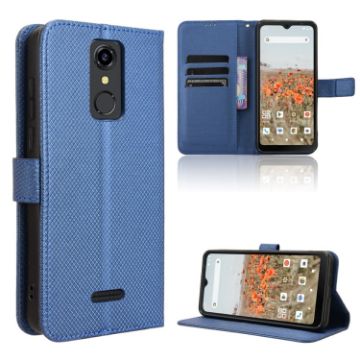 Consumer Cellular Iris Connect Blue Leather Phone Case - 1