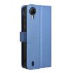 Cricket Debut S2 U380AC Diamond Texture Leather Phone Case - Blue - 3