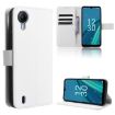 Cricket Debut S2 U380AC Diamond Texture Leather Phone Case - White - 1