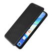 For Honor X7b Carbon Fiber Texture Flip Leather Phone Case - Black - 6