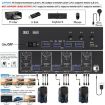 KC-KVM303DH Triple Monitors KVM Switch EU Plug - 7