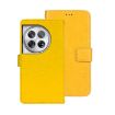 OnePlus 12 Crazy Horse Leather Phone Case (Yellow) - 1