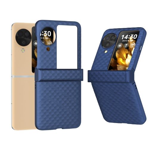 OPPO Find N3 Flip 3 in 1 Matte PC Phone Case - Dark Blue - 1