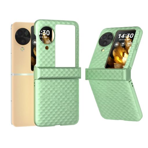 OPPO Find N3 Flip 3 in 1 Matte PC Phone Case - Light Green - 1