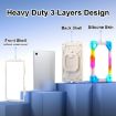 Samsung Galaxy Tab A8 10.5 2021 Robot Silicone Hybrid PC Case - Colorful Blue - 4