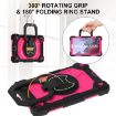 Samsung Galaxy Tab A7 Lite 2021 Hybrid PC Tablet Case Black Rose Red - 3
