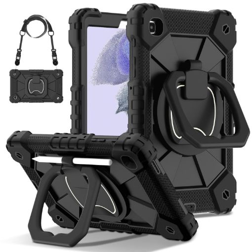 Samsung Galaxy Tab A7 Lite 2021 Robot Silicone Hybrid PC Tablet Case - 1
