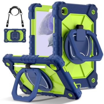 Samsung Galaxy Tab A7 Lite 2021 Case - Navy Yellow Green - 1