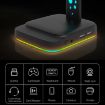 RGB Illuminated Headset Holder Dual USB Gaming Display Rack - 6