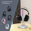 New Bee Dual Output Colorful Headset Display Rack HUB Expansion Headphone Holder - 8
