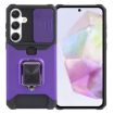 Samsung Galaxy A35 Camera Shield Card Slot Phone Case (Purple) - 1