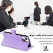 OPPO Find X5 Pro Purple Leather Phone Case - Cross-body Zipper Wallet - 5