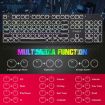 T-WOLF T75 Mechanical Keyboard - RGB Light - Black - 6
