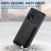 OPPO Find X5 Retro Leather Card Bag Magnetic Phone Case - Black - 5