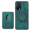 OPPO A5 Retro Leather Card Bag Magnetic Phone Case - Green - 3