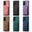 OPPO A5 Retro Leather Card Bag Magnetic Phone Case - Green - 7