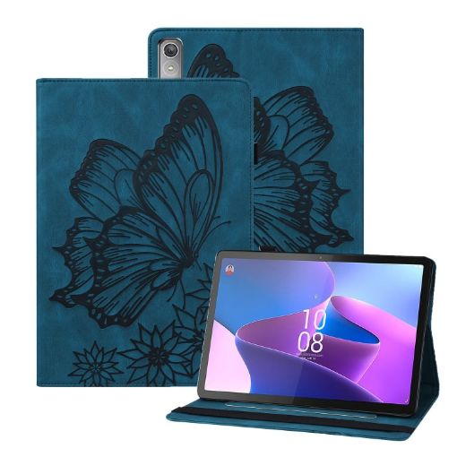 Lenovo Tab P12/Xiaoxin Pad Pro 12.7 Blue Leather Tablet Case - 1