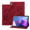 Lenovo Tab P12/Xiaoxin Pad Pro 12.7 Red Leather Tablet Case - 1
