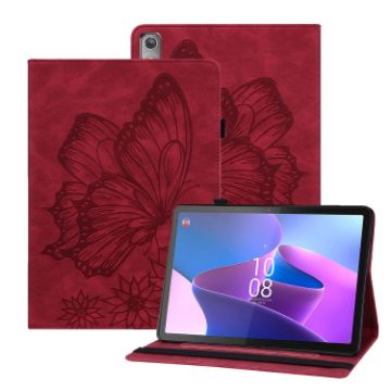 Lenovo Tab P12/Xiaoxin Pad Pro 12.7 Red Leather Tablet Case - 1
