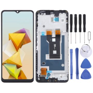 ZTE Blade A73 5G LCD Screen Digitizer Full Assembly with Frame - 1