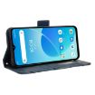 Blue Leather Phone Case for Umidigi G5 Mecha - Card Slots, Calf Texture - 7