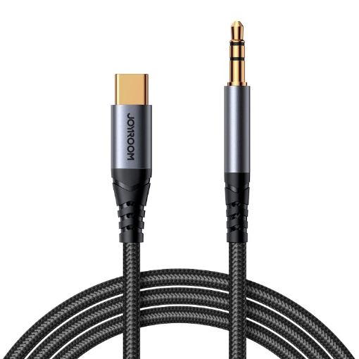 JOYROOM USB-C to 3.5mm Audio Adapter Cable - 1.2m (Black) - 1