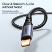 JOYROOM SY-A06 8 Pin to 3.5mm AUX Audio Adapter Cable, 1.2m - Black - 2