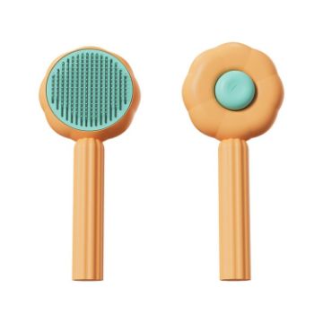 Sunflower Pet Comb Cats Hair Removal Brush - Orange - 1