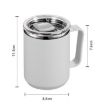 Picture of 401-500ml 304 Stainless Steel Portable Mug Coffee Cup with Lid Leakproof Thermos Drink Bottle (Blue)