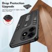 Tecno Spark 10 Pro Black Armor Finger Loop Holder Phone Case - 7