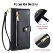 Samsung Galaxy A03s Sheep Texture Cross-body Zipper Wallet Leather Phone Case - 3