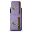 Google Pixel 6 Purple Litchi Leather Card Bag Stand Phone Case - 5